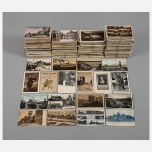 Konvolut Post- und Ansichtskarten