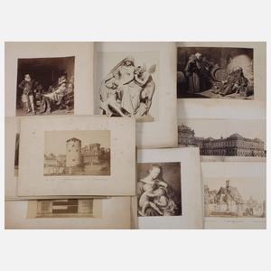 Konvolut Drucke nach Gemälden