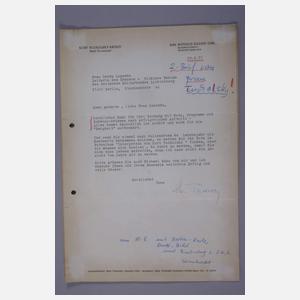 Drei Schreiben von Mary Tucholsky