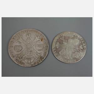 Zwei Silbermünzen Ungarn