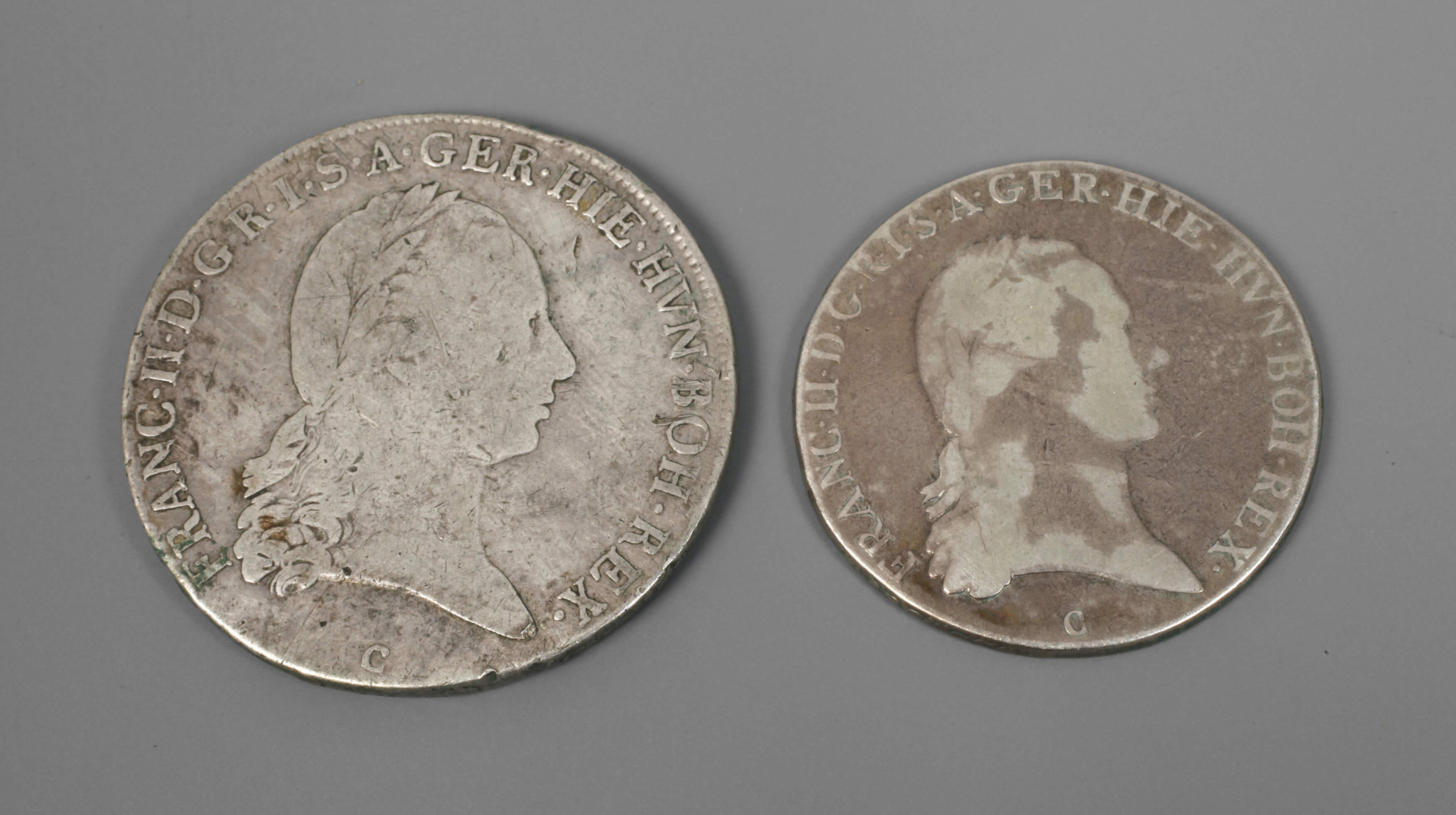 Zwei Silbermünzen Ungarn