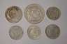 Sechs Silbermünzen Sachsen