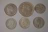 Sechs Silbermünzen Sachsen