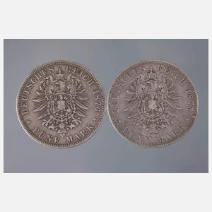 Zwei Münzen Kaiserreich