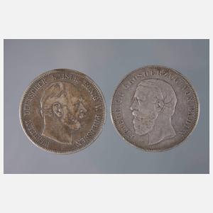 Zwei Münzen Kaiserreich