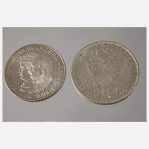 Zwei Silbermünzen Deutsches Reich