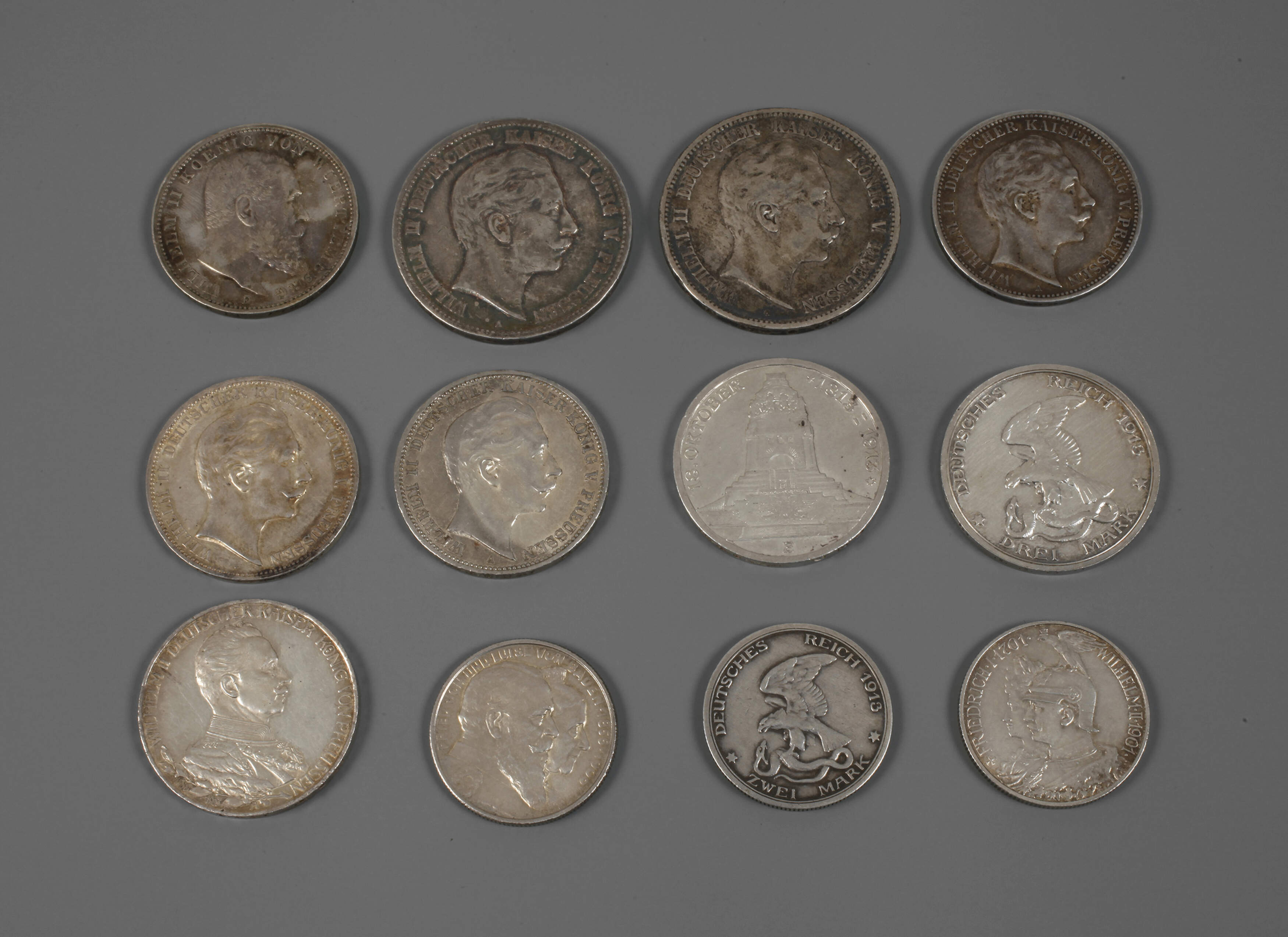 Konvolut Silbermünzen Kaiserreich