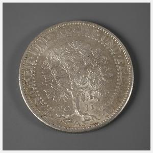 Fünf Reichsmark Eichbaum