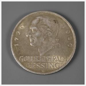 Fünf Reichsmark Lessing
