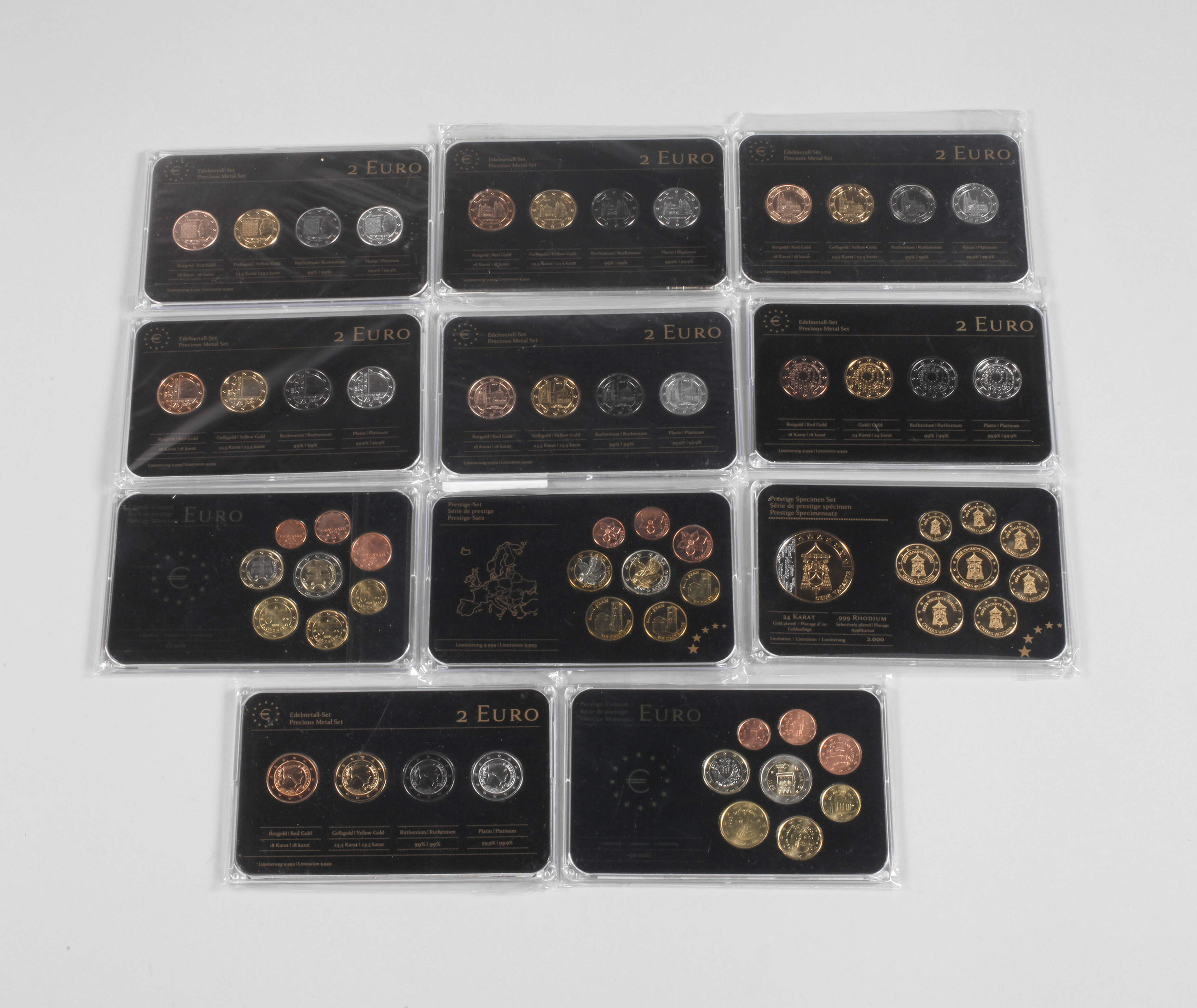 Konvolut Euro Prestige-Sets