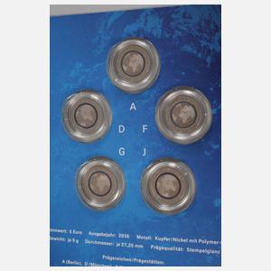 Konvolut Euromünzen "Blauer Planet"