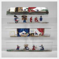 Biedermeier Glasbilder für Laterna Magica111