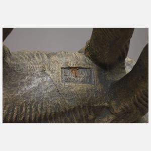 Lineol Elefant und Beduine