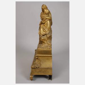 Große Figurenpendule Bronze