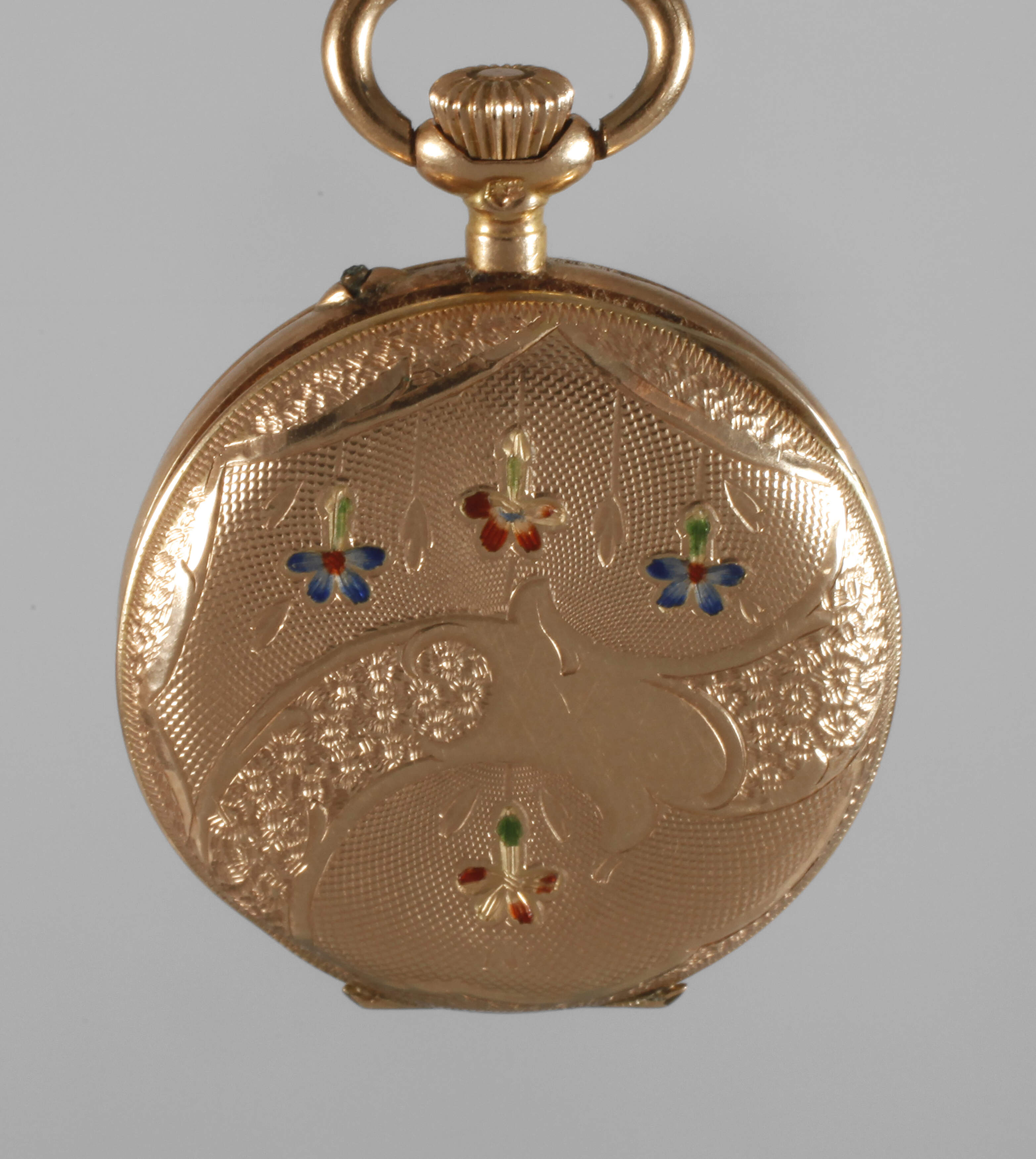 Damen-Taschenuhr Gold