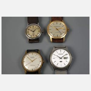 Konvolut Herrenarmbanduhren