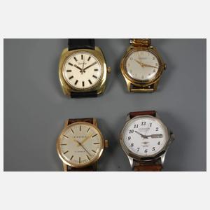 Konvolut Herrenarmbanduhren