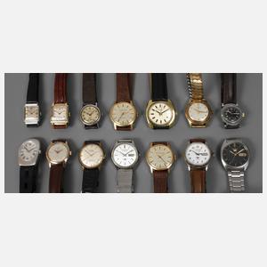 Konvolut Herrenarmbanduhren