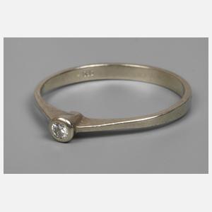 Damenring mit Brillant