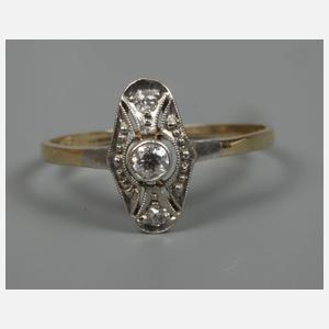 Damenring mit Diamanten