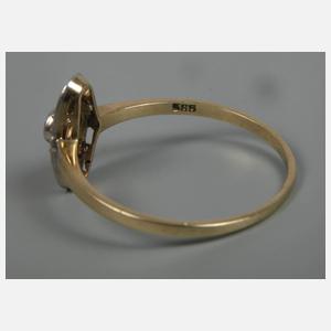 Damenring mit Diamanten