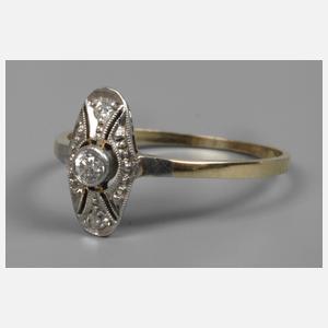 Damenring mit Diamanten