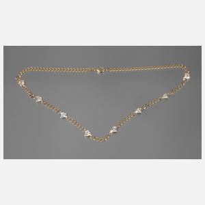 Kette mit Zirkoniaherzen