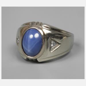 Damenring mit Sternsaphir