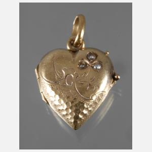 Herzanhänger als Medaillon
