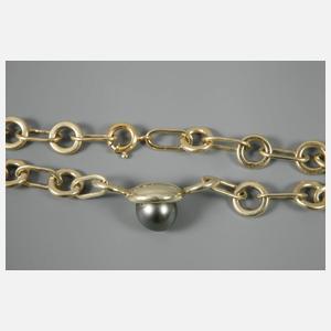 Armband mit grauer Perle