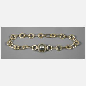 Armband mit grauer Perle