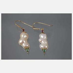 Schmuckset mit Perlen und Steinbesatz