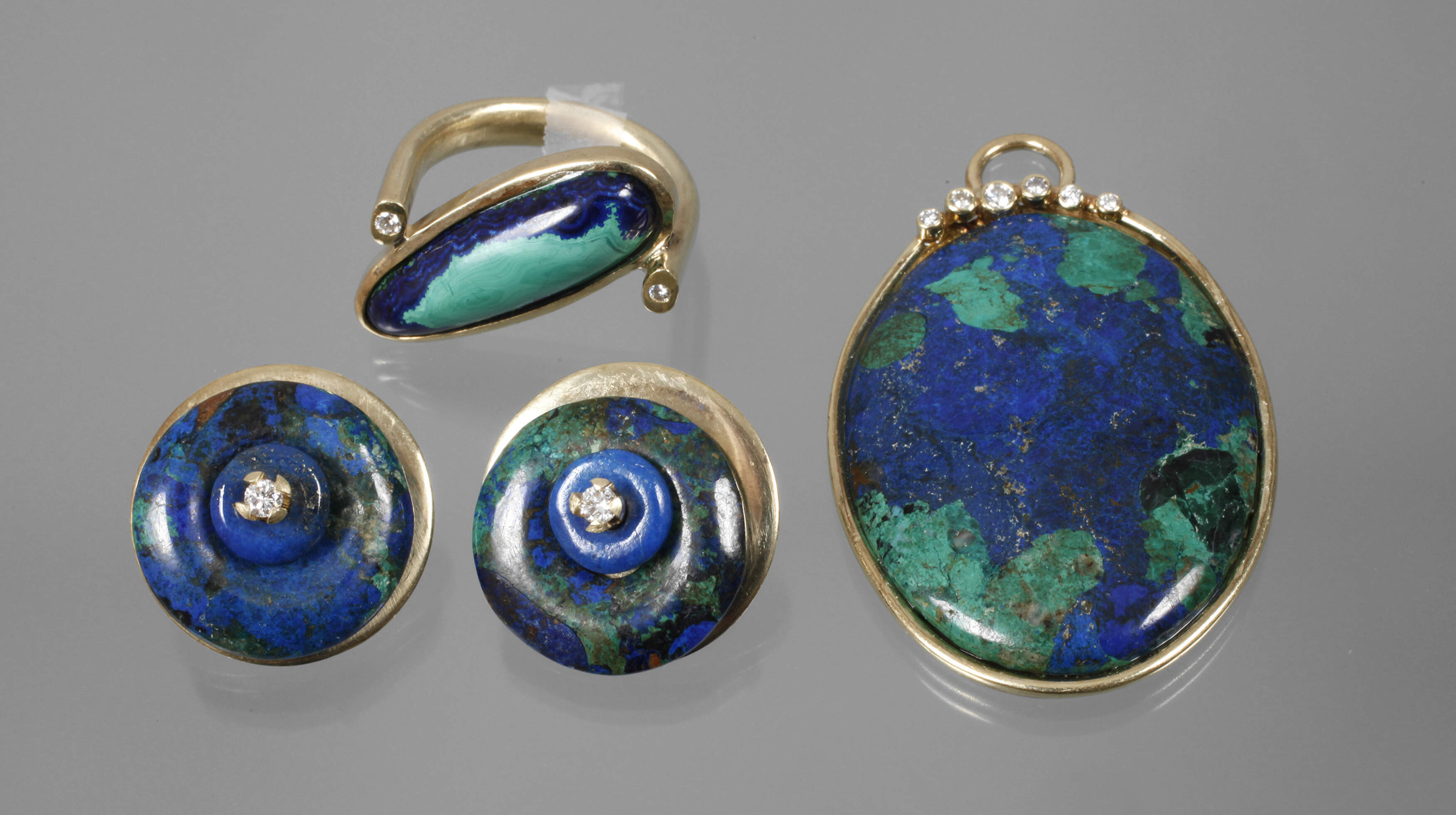 Schmuckset Azurit/Malachit