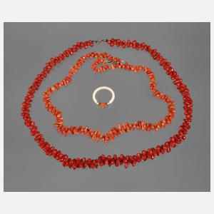 Konvolut Korallenschmuck