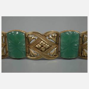 Armband mit Chrysoprasen