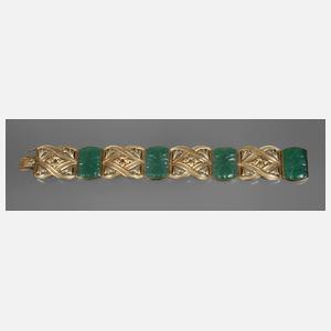 Armband mit Chrysoprasen