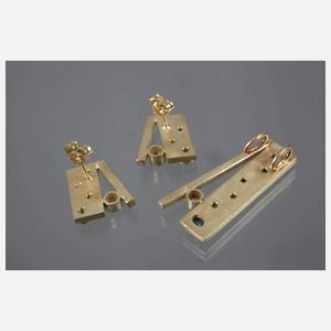 Schmuckset mit Steinbesatz