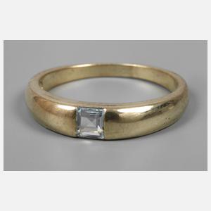 Damenring mit Blautopas