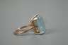 Damenring mit großem Aquamarin