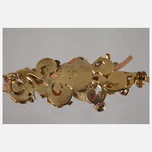Grandelbrosche mit Steinbesatz