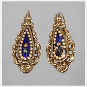 Paar Historismus Ohrhänger