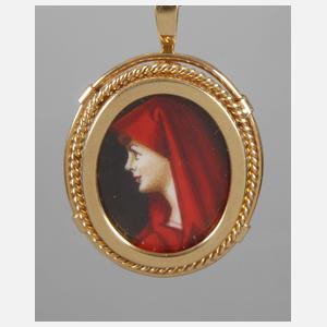 Anhänger mit feiner Malerei