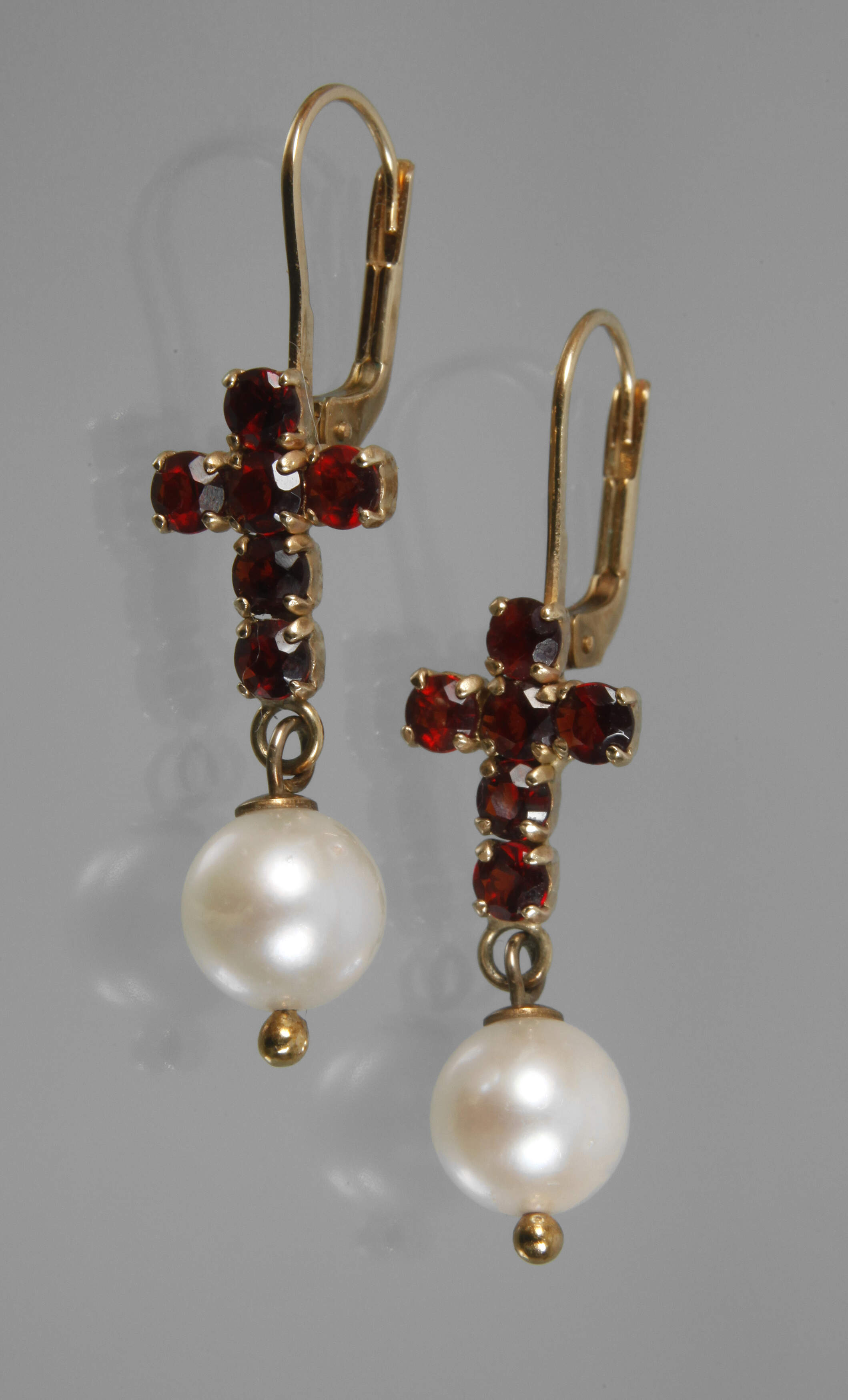 Paar Granatohrhänger