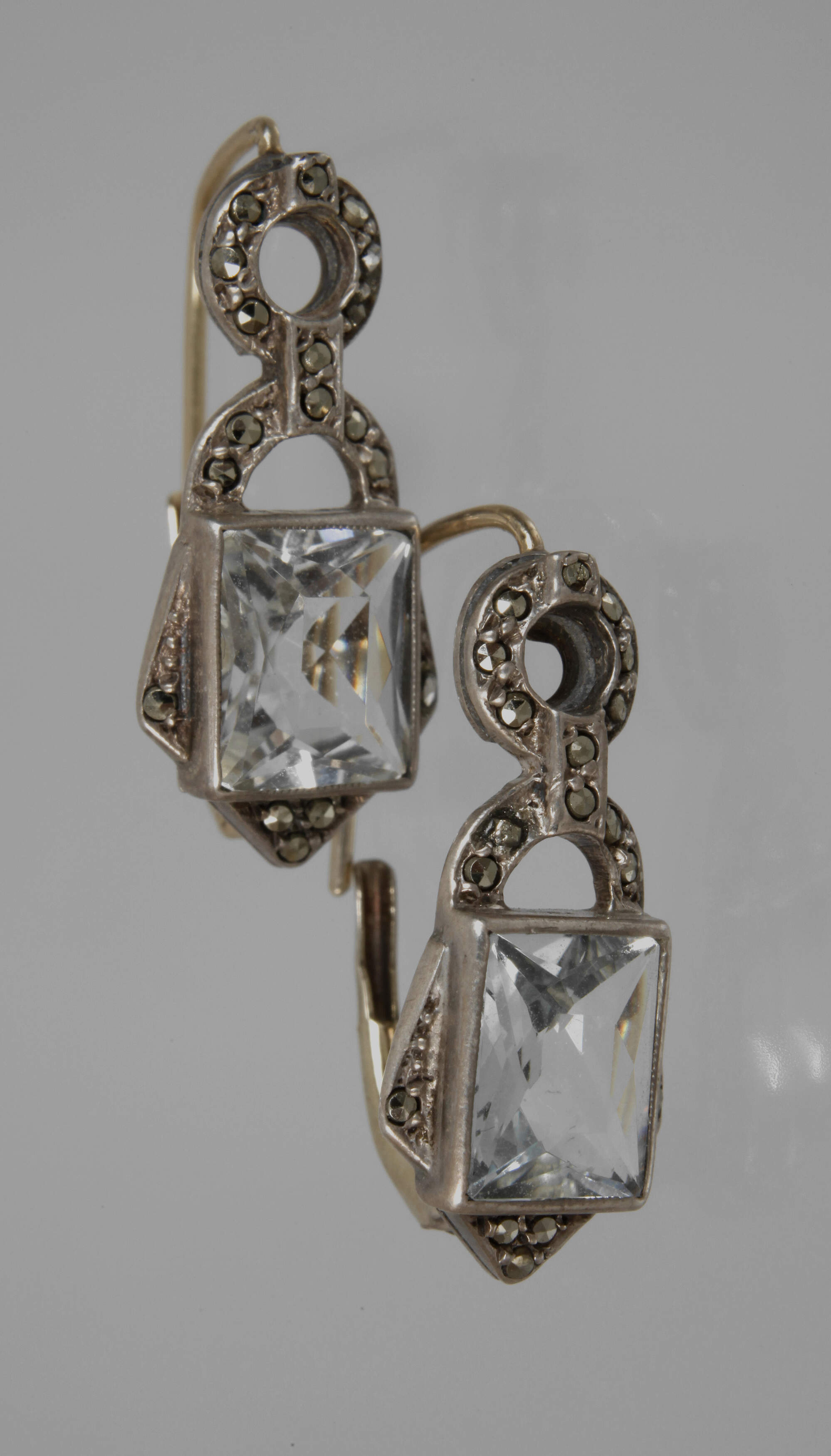 Art déco Paar Ohrringe