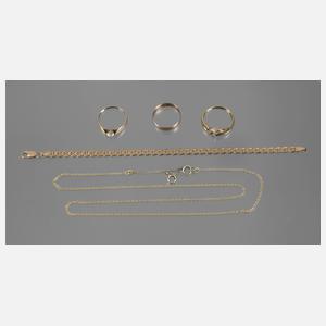 Konvolut Goldschmuck