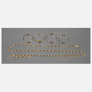 Konvolut Goldschmuck