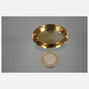 Facettierter Citrin von 187 ct