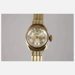 Damenuhr Glashütte Gold