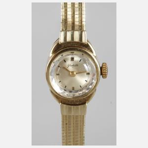 Damenuhr Glashütte Gold