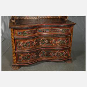 Bäuerliche Aufsatzkommode barock